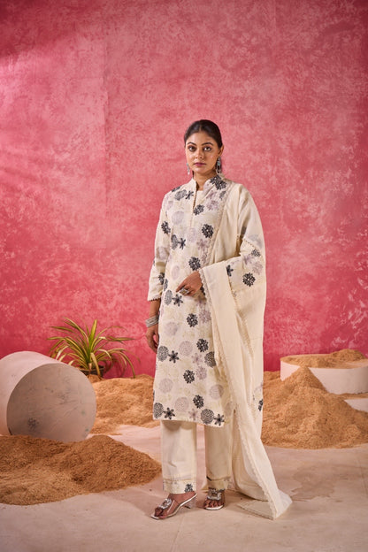 The Heritage Floral Embroidered 3-Piece Suit
