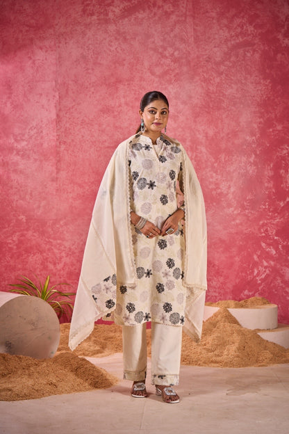 The Heritage Floral Embroidered 3-Piece Suit